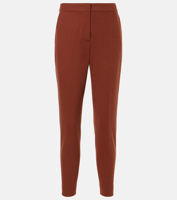 S Max Mara Carmen wool flannel wide-leg pants