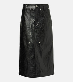 Marant Etoile Angele faux leather midi skirt