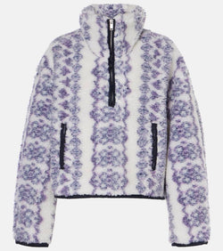 Marant Etoile Marie printed teddy half-zip sweater