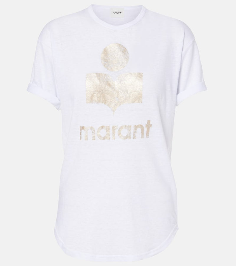 Marant Etoile Koldi logo linen T-Shirt