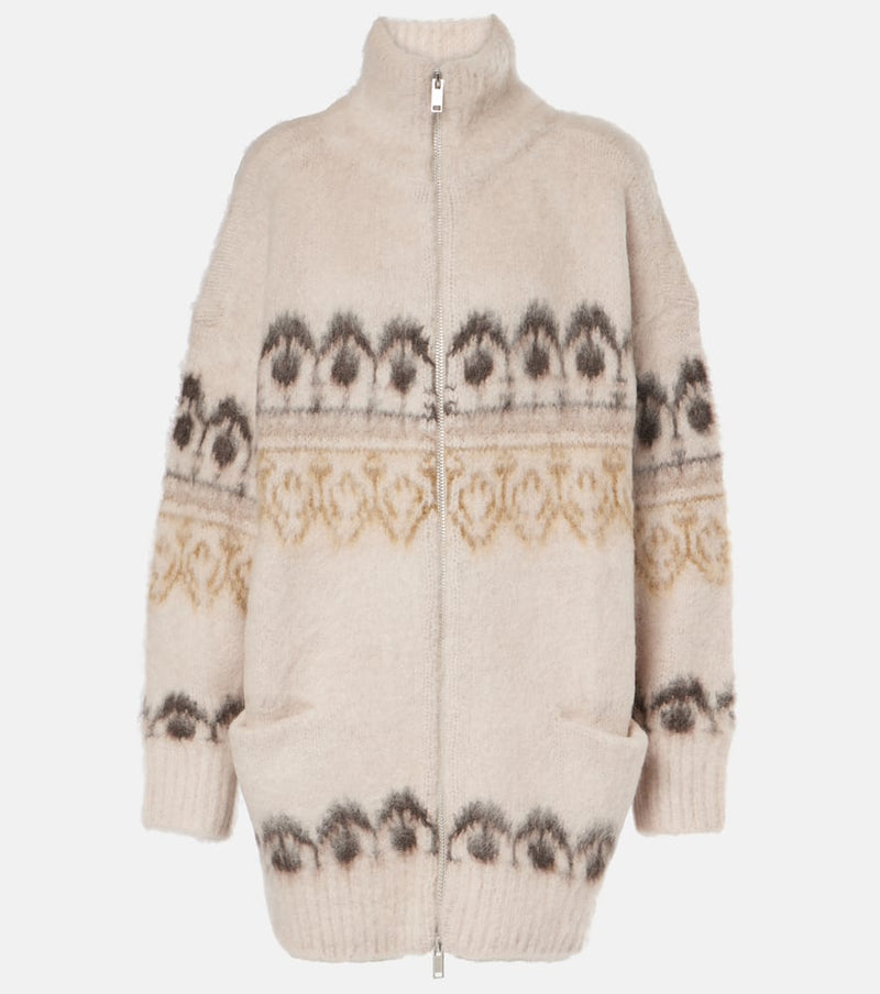 Marant Etoile Deloris wool and mohair-blend zip-up coat