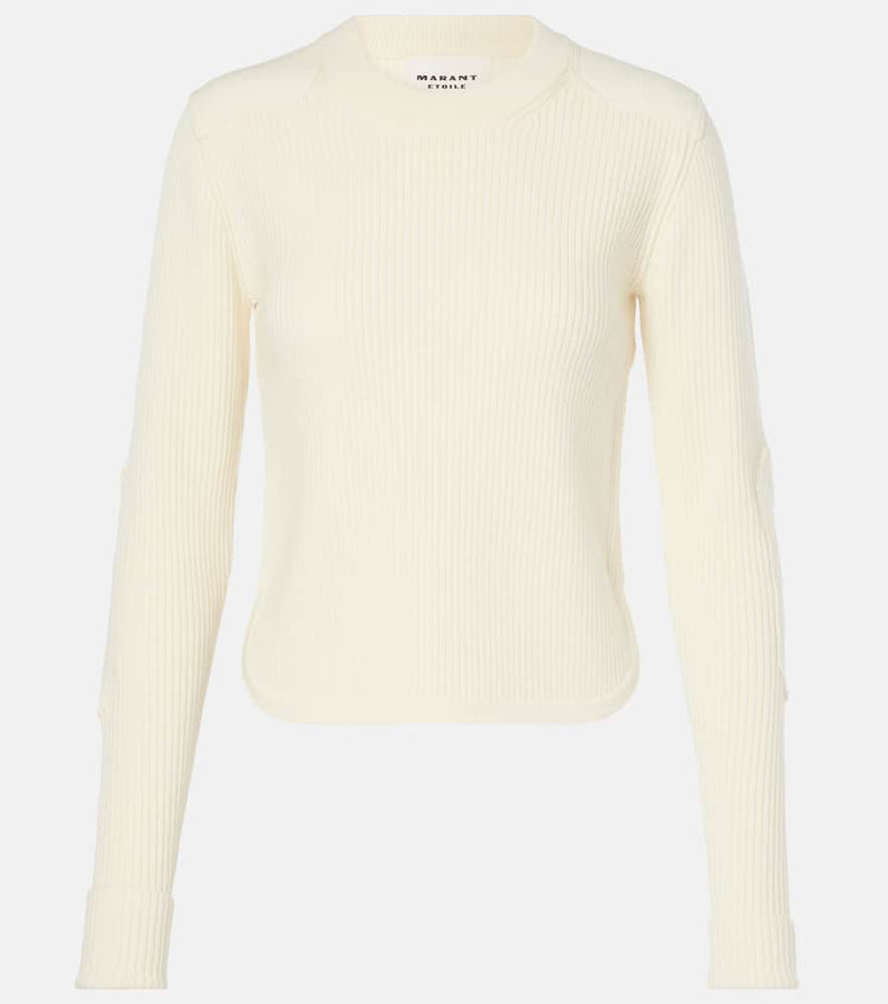 Marant Etoile Gabyne ribbed-knit wool-blend sweater