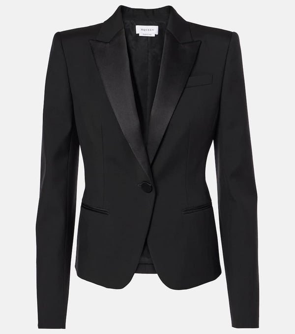 McQueen Single-breasted wool blazer