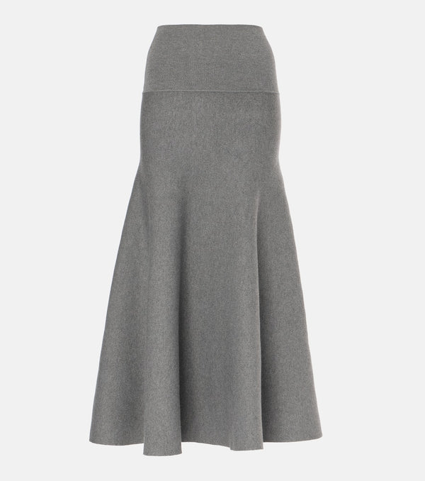 The Frankie Shop Gabrielle knitted midi skirt