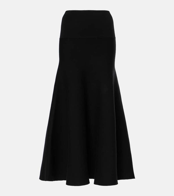 The Frankie Shop Gabrielle knitted midi skirt