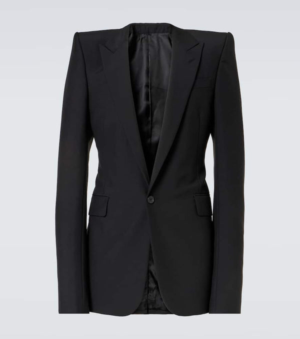 Alexander McQueen Wool and mohair blazer