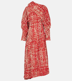 Bottega Veneta Draped tweed maxi dress