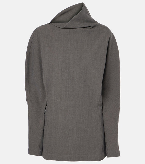 Bottega Veneta Draped wool-blend top