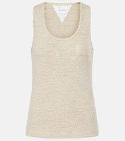 Bottega Veneta Ribbed-knit cotton jersey tank top