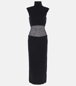 Sportmax Arabba wool and cashmere midi dress