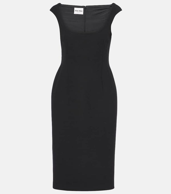 Miu Miu Scoop-neck midi dress