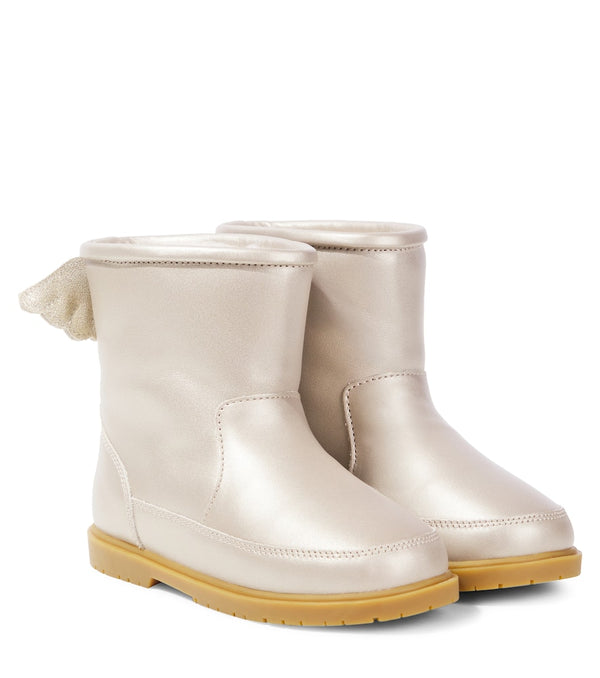 Donsje Angela metallic leather boots