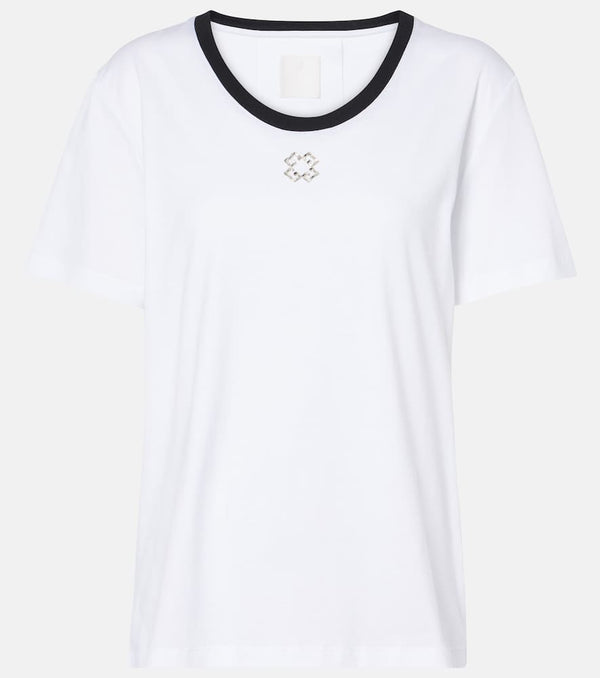 Givenchy 4G crystal-embellished cotton jersey T-shirt