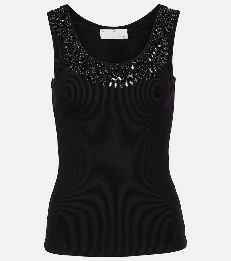 Xu Zhi Laurel embellished tank top