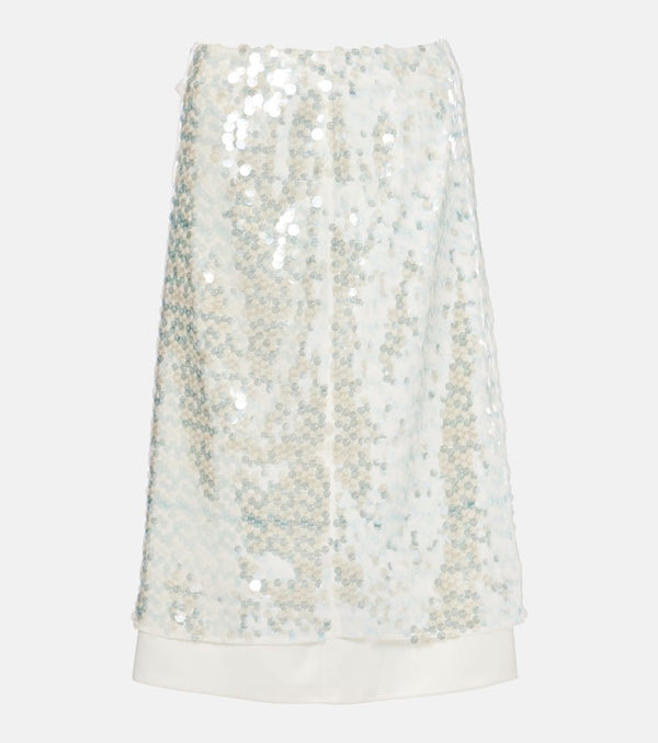 Xu Zhi Beaded midi skirt