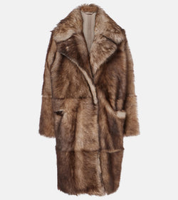 Nour Hammour Evita shearling coat