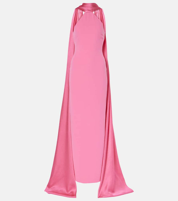 Solace London Ophelia crêpe gown