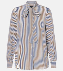 Nili Lotan Irina striped silk shirt