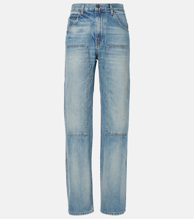 Nili Lotan Welder mid-rise straight jeans