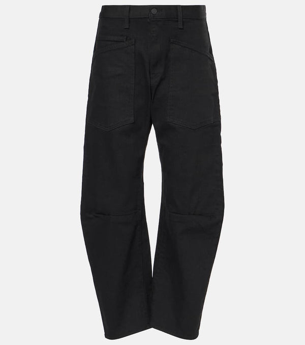 Nili Lotan Shon high-rise barrel-leg jeans