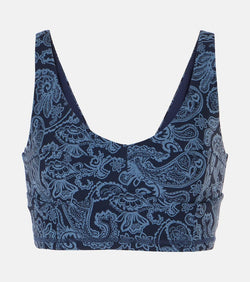 The Upside Peached Jade paisley sports bra