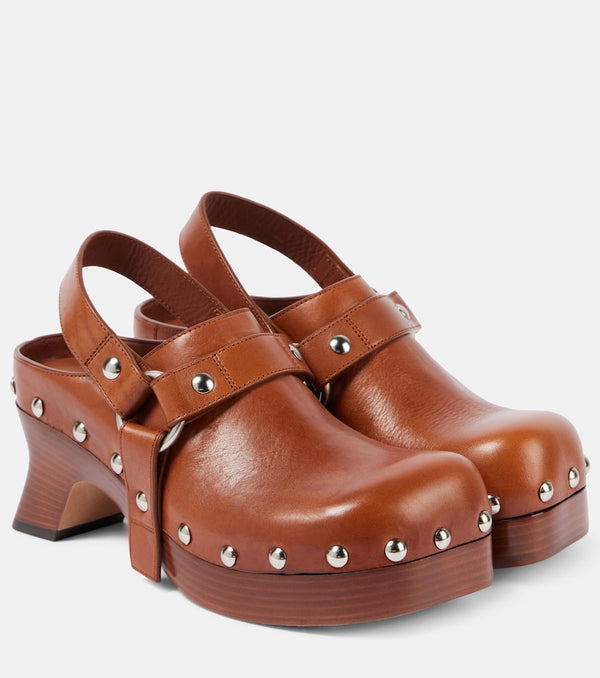 Loewe Tacha leather clogs