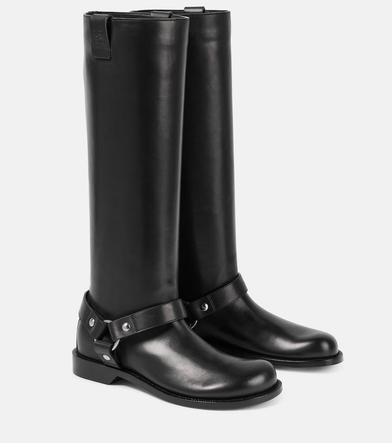 Loewe Campo leather biker boots