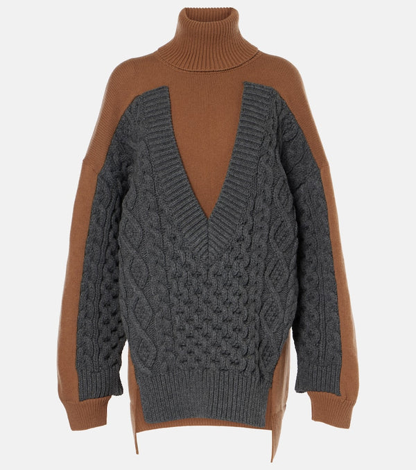 Stella McCartney Oversized cable-knit wool sweater