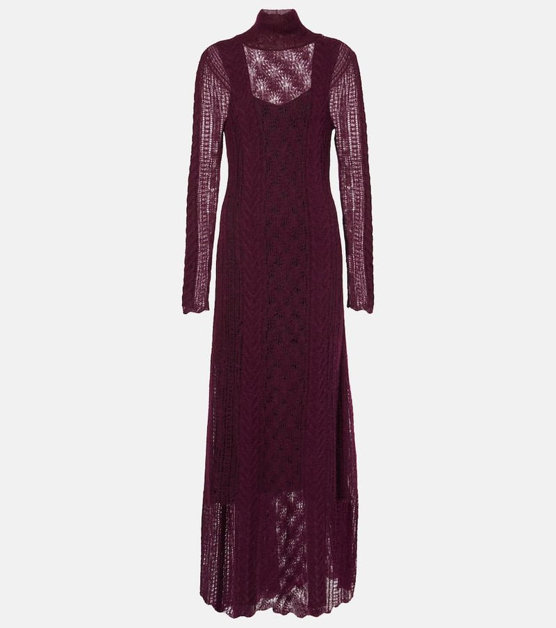 Ulla Johnson Kassia open-knit wool-blend maxi dress