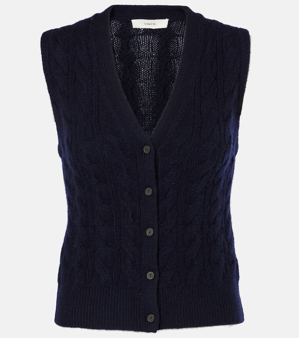 Vince Wool and cashmere-blend vest