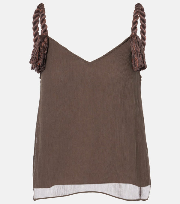 JW Anderson Layered tassel-detail camisole