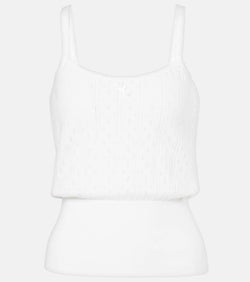 JW Anderson Pointelle cotton and cashmere camisole