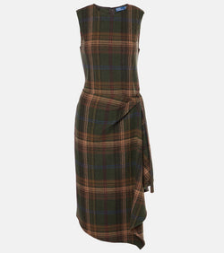 Polo Ralph Lauren Plaid wool-blend midi dress