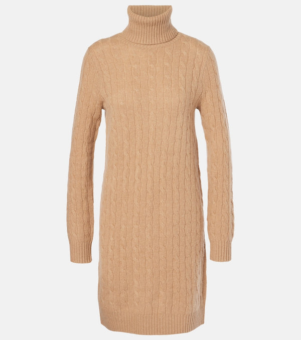 Polo Ralph Lauren Cable-knit wool and cashmere midi dress