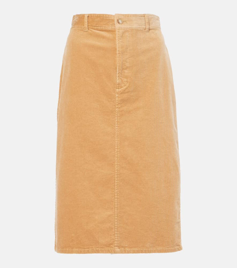 Polo Ralph Lauren Cotton corduroy pencil skirt