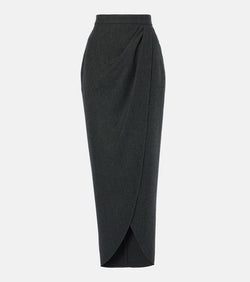 Max Mara Aprile wool wrap skirt