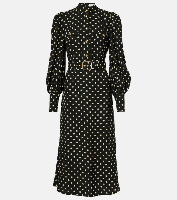 Zimmermann Utility polka-dot midi dress