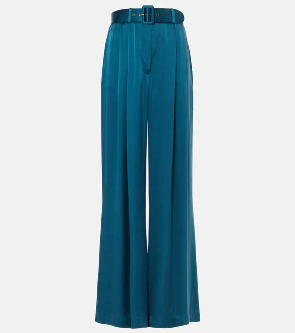 Zimmermann Pleated silk wide-leg pants