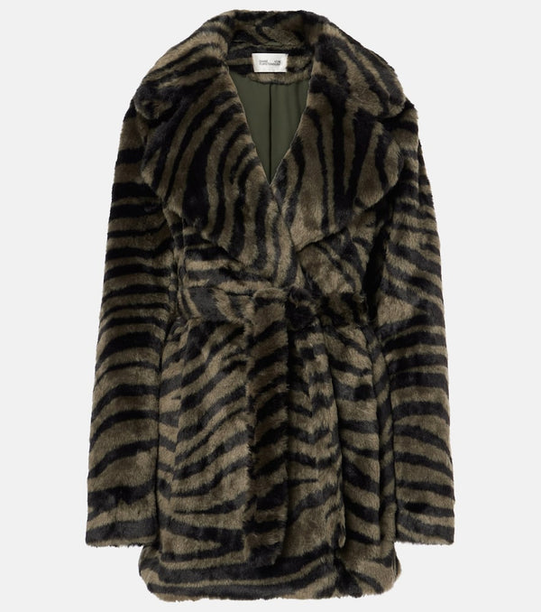 Diane von Furstenberg Tanesha faux shearling jacket