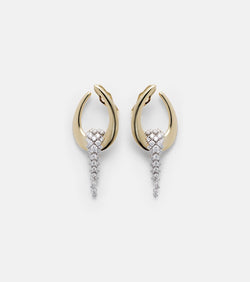 Yeprem Golden Strada 18kt gold earrings with diamonds