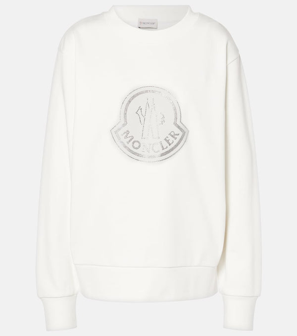 Moncler Logo cotton-blend jersey sweatshirt