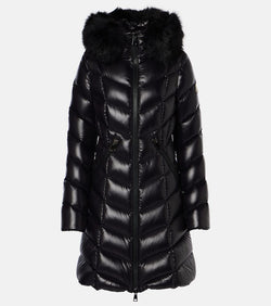 Moncler Fulmarus shearling-trimmed down coat