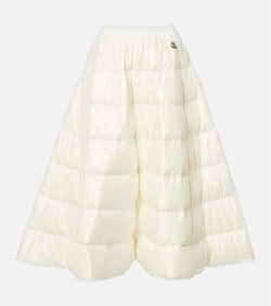 Moncler Quilted midi skirt