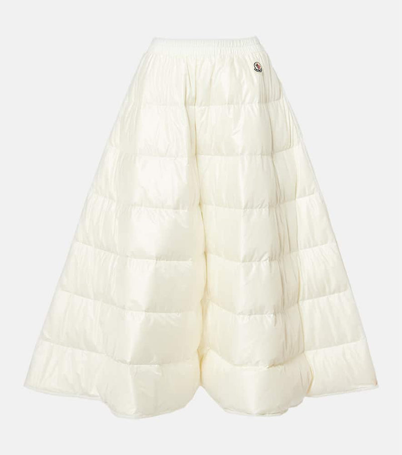 Moncler Quilted midi skirt