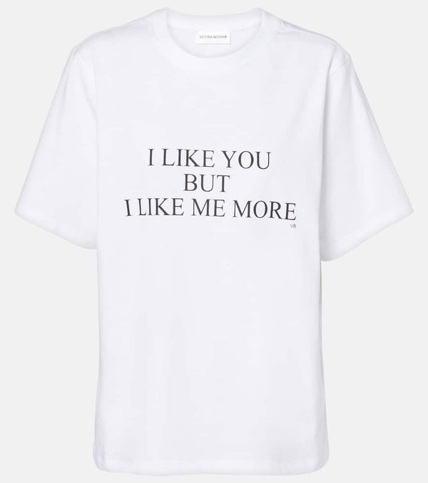 Victoria Beckham Slogan cotton-jersey T-shirt