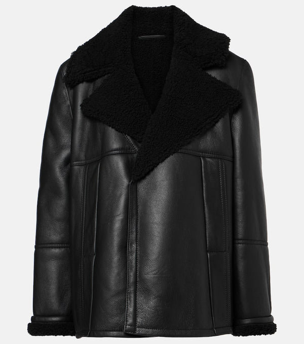 Victoria Beckham Leather and shearling jacket