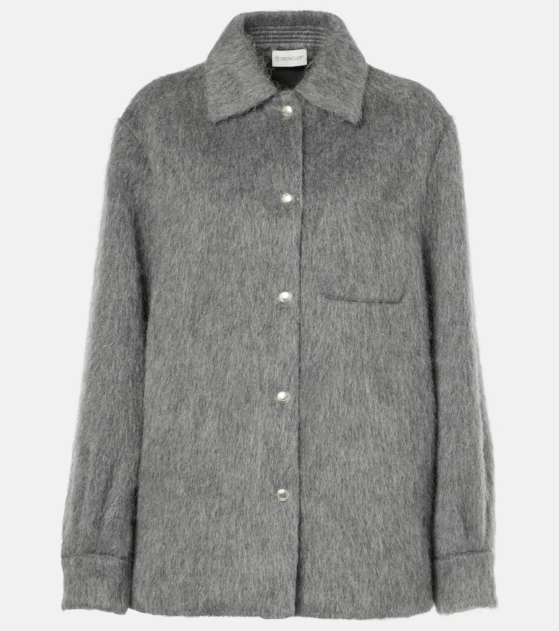 Moncler Wool and mohair-blend shirt