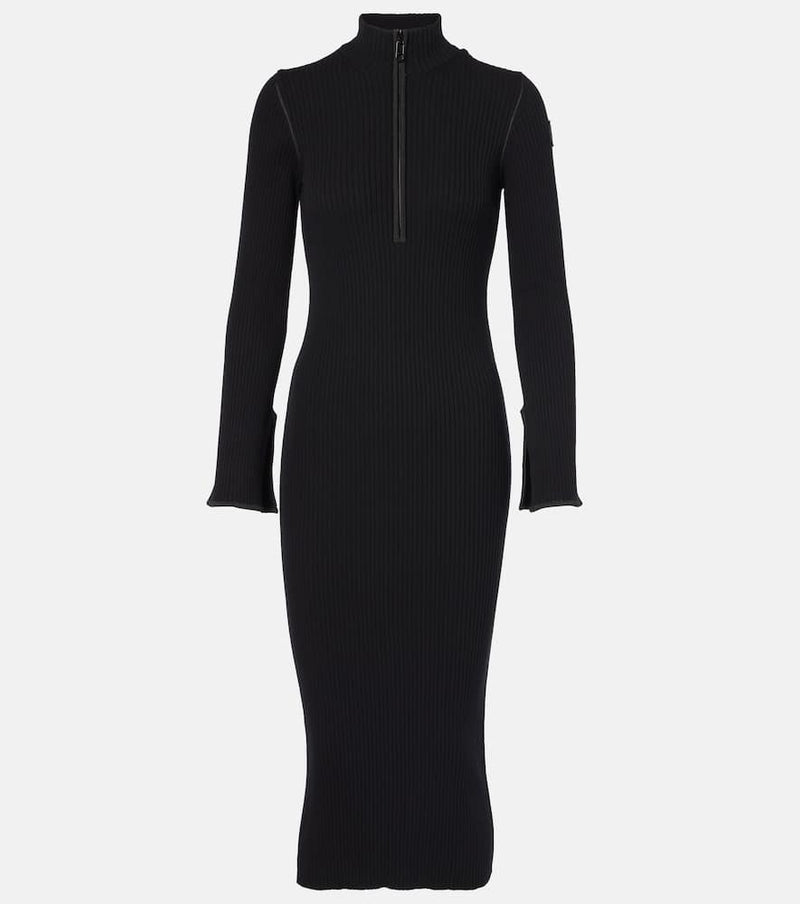 Moncler Ribbed-knit midi dress