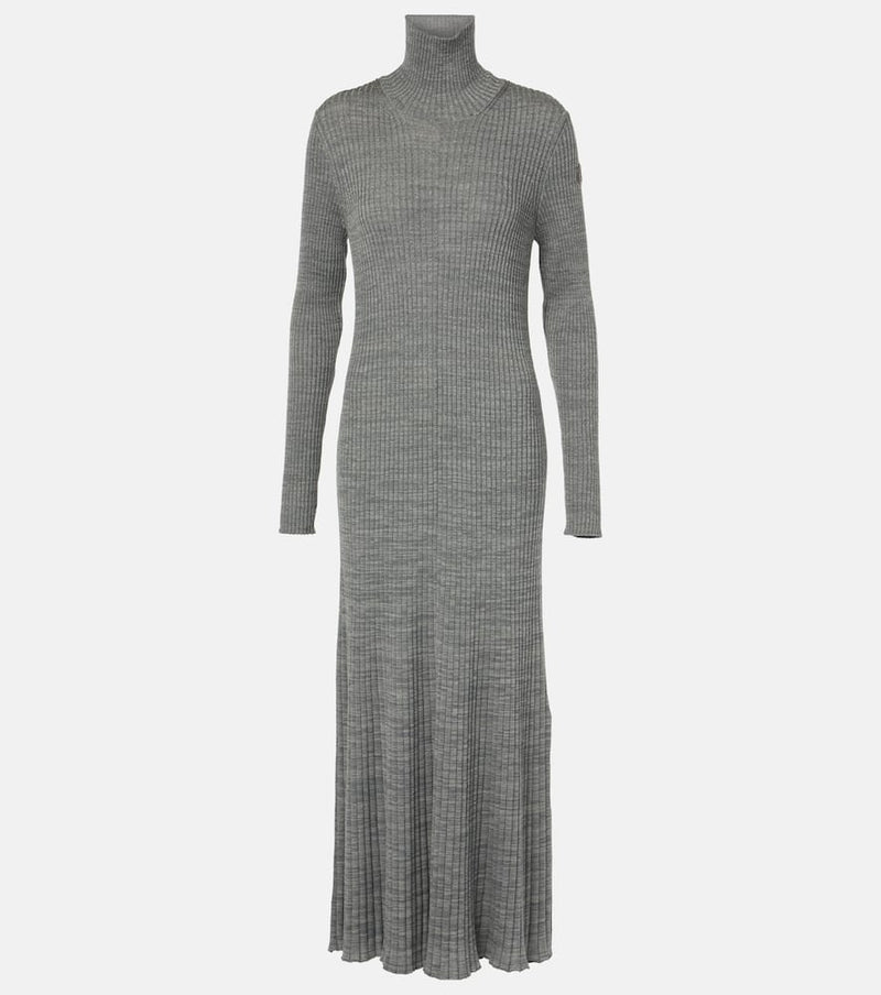 Moncler Virgin wool turtleneck maxi dress