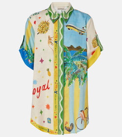 Alémais x Adam Lester All Aboard printed linen shirt